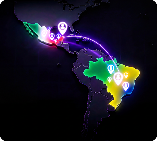 Mapa de experiencia MUV en Brasil y México
